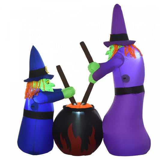 Homcom 6ft 2 Sorcière Gonflable d'Halloween