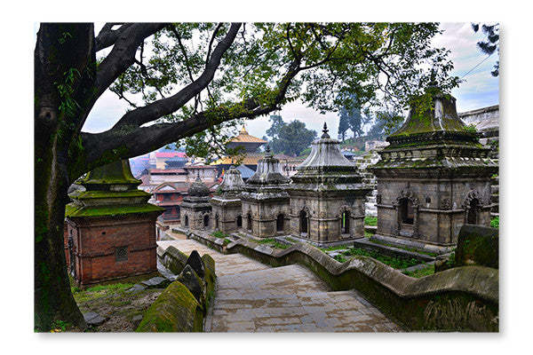 Cadre mural et panneau en tissu Old Hindu Temple 16x24 | Old Hindu Temple 16 po x 24 po : Cadre d'art mural et panneau de tissu | D44GL79X