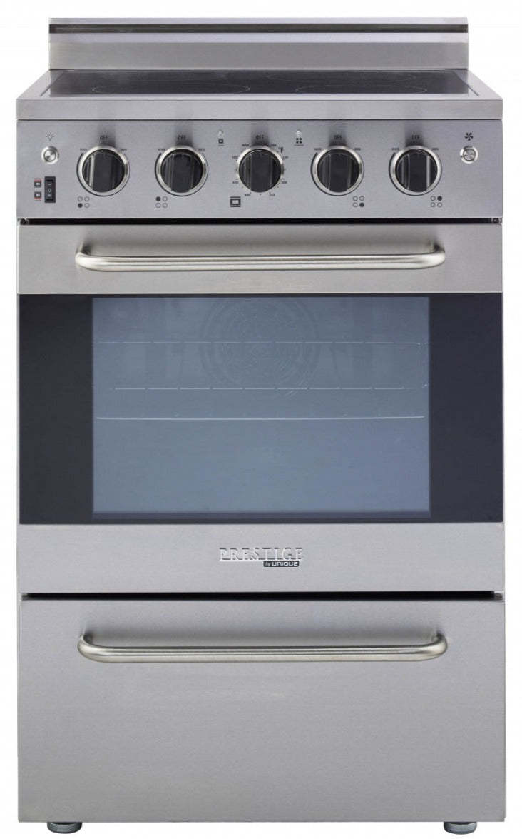 Prestige par Unique Cuisinière électrique à convection de 24 po - UGP-24V EC S/S | Cuisinière électrique Prestige par Unique de 24 po à convection - UGP-24V EC S/S | U24VECSS