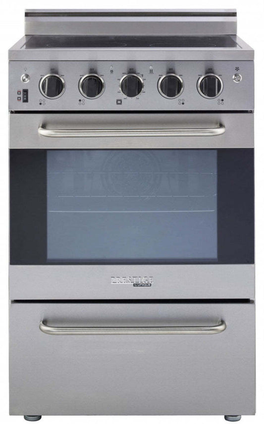 Prestige par Unique Cuisinière électrique à convection de 24 po - UGP-24V EC S/S | Cuisinière électrique Prestige par Unique de 24 po à convection - UGP-24V EC S/S | U24VECSS