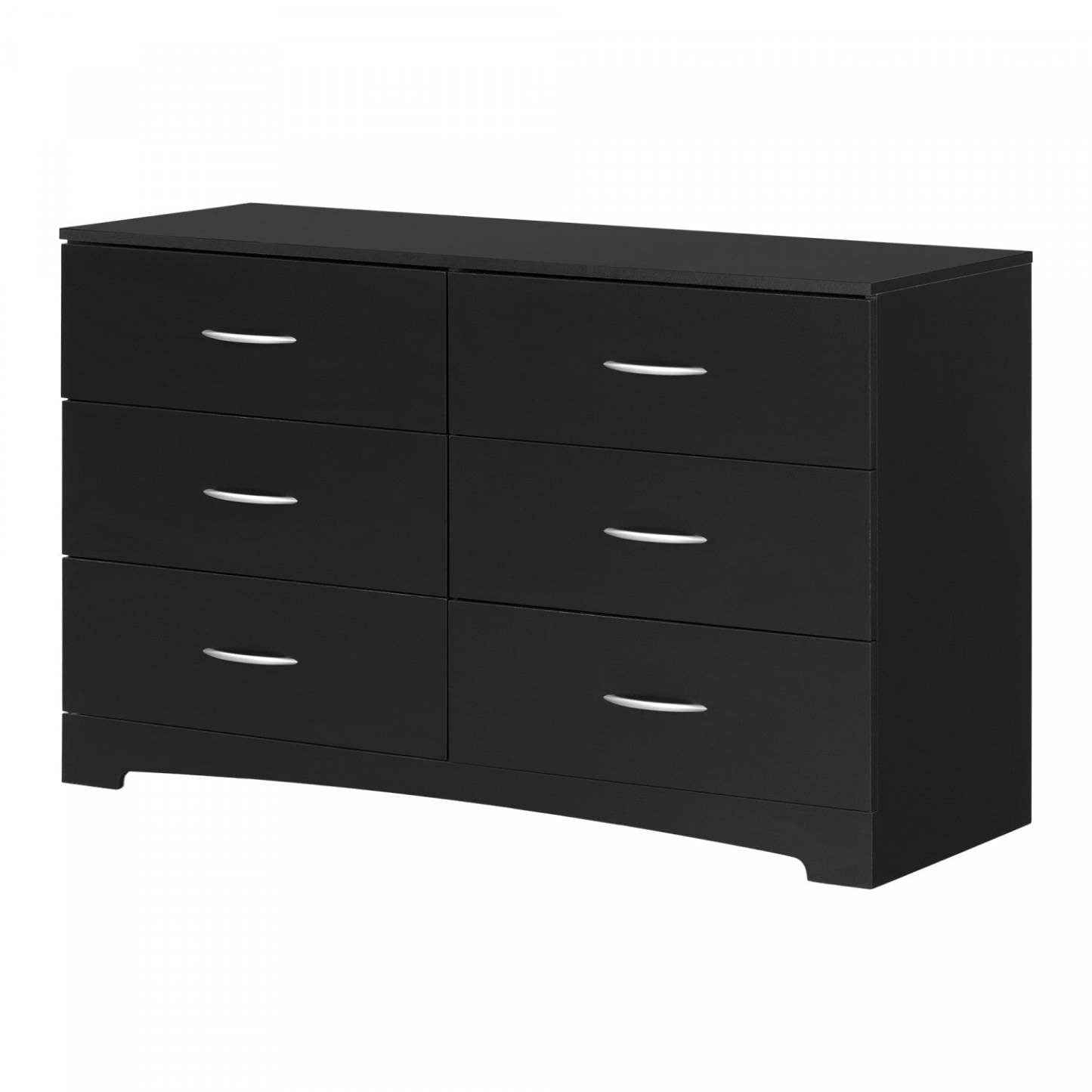 Commode 6 tiroirs Step One - Noir pur | Commode 6 tiroirs Step One - Noir uni