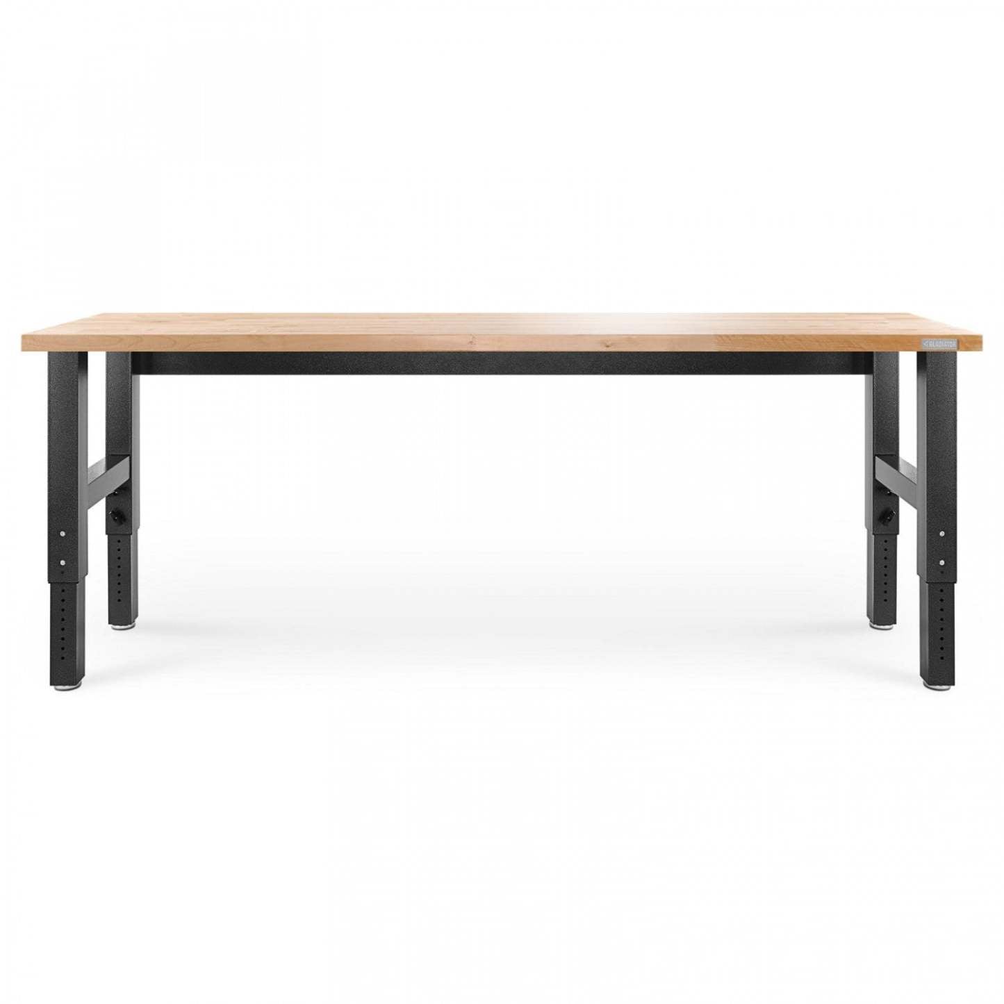 Établi en bois franc à hauteur réglable Gladiator de 8' - Granite martelé|Établi de 8 pi à hauteur réglable en bois franc de Gladiator - granite martelé