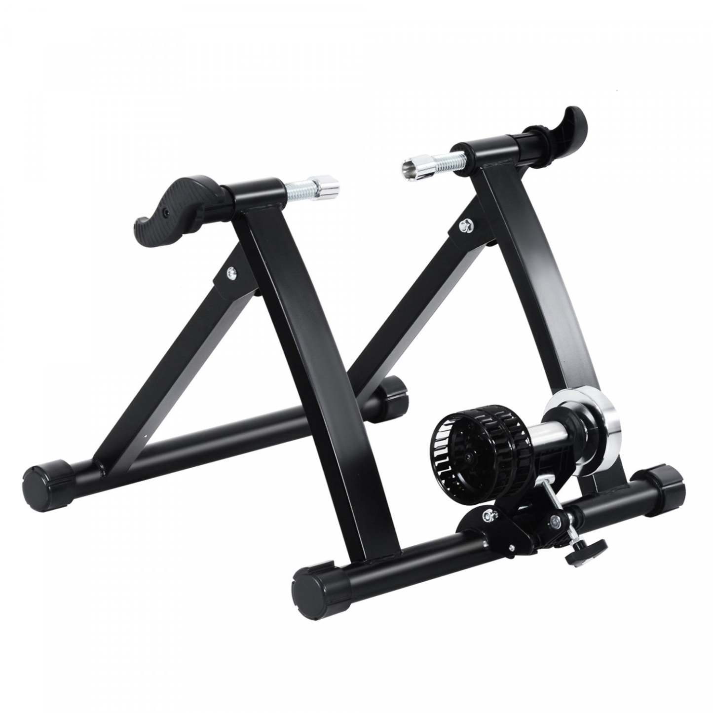 Soozier Velo D'interieur Velo D'exercice Trainer Support Stationnaire Ventilateur Pliant Turbo (noir