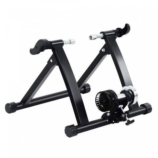 Soozier Velo D'interieur Velo D'exercice Trainer Support Stationnaire Ventilateur Pliant Turbo (noir