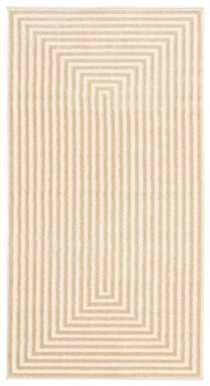 Tapis Kiah Ivoire 2'8 x 4'11|Carpette Kiah ivoire 2 pi 8 po x 4 pi 11 po|D86FA6LI