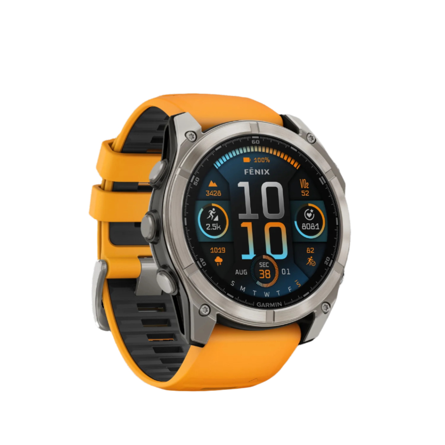 Garmin Fēnix 8 Amoled Sapphire Smartwatch 51mm - Gps, Boussole, Gyroscope Et Altimètre Barométrique | Montre Intelligente Garmin Fēnix 8 Amoled Sapphire 51mm - Gps, Boussole, Gyroscope Et Altimètre Barométrique