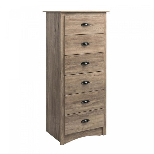 Salt Spring Tall 6-Drawer Chest - Drifted Grey|Commode verticale haute Salt Spring à 6 tiroirs - gris délavé
