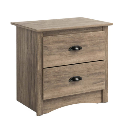 Salt Spring 2-Drawer Nightstand - Drifted Grey|Table de nuit Salt Spring à 2 tiroirs - gris délavé