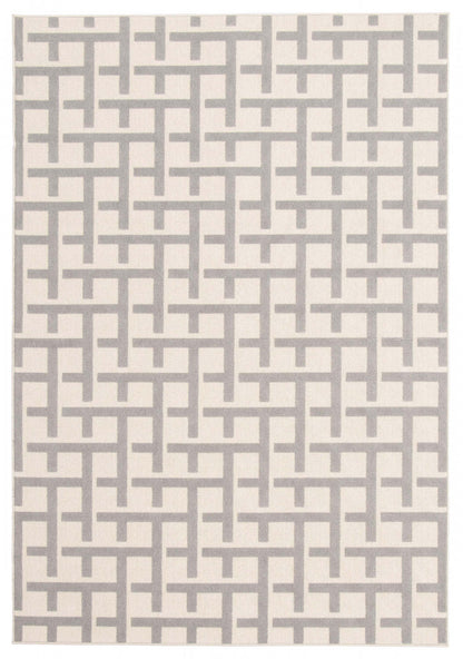 Tapis Brangane gris clair 4'7 x 6'7 | D86FSDVJ