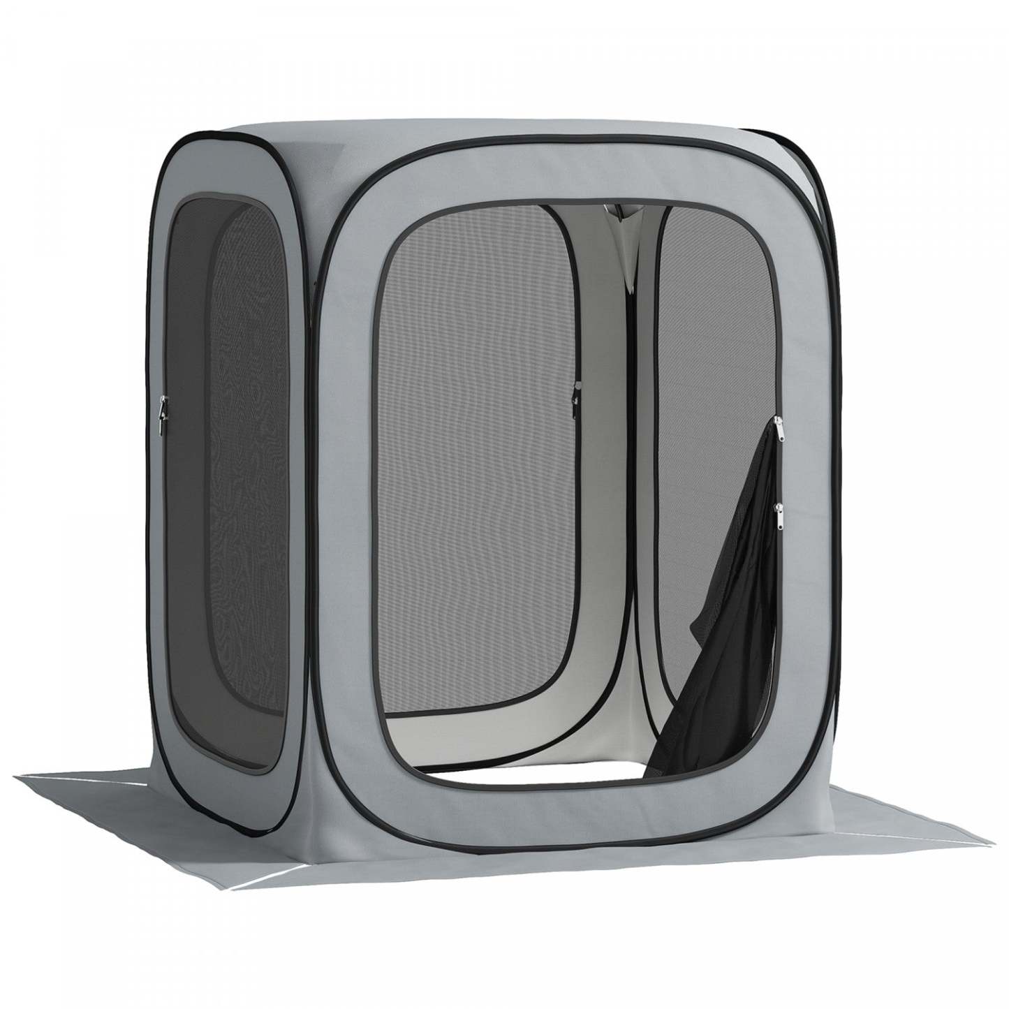 Outsunny Tente Écran Pop Up, Abri de Camping Portable Upf50+ Avec Sac de Transport