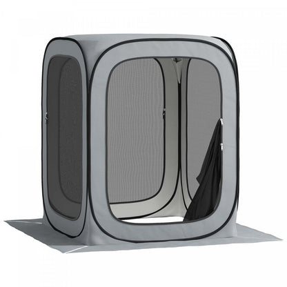 Outsunny Tente Écran Pop Up, Abri de Camping Portable Upf50+ Avec Sac de Transport