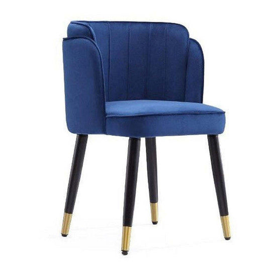 Manhattan Comfort Zephyr Velvet Dining Chair - Royal Blue|Chaise de salle à manger Zephyr de Manhattan Comfort en velours - bleu roi