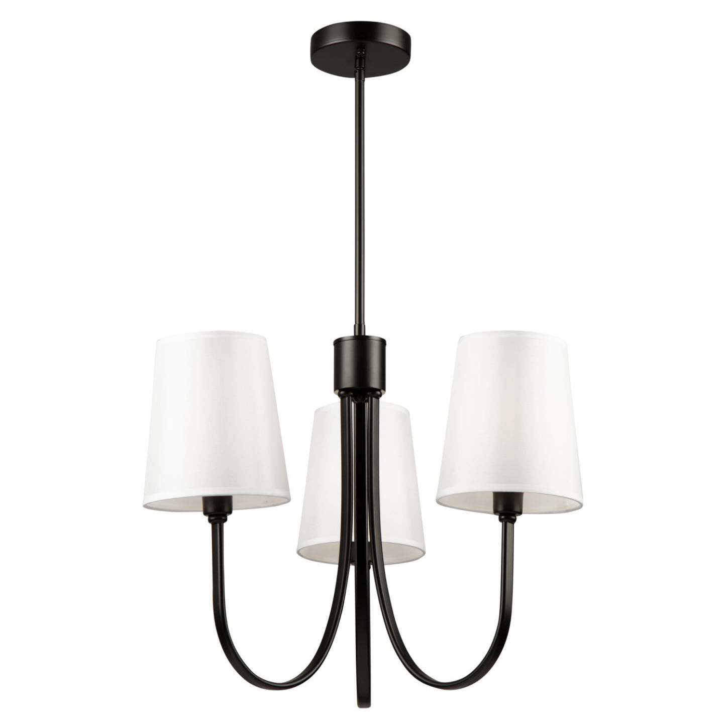 Lustre Rhythm noir à 3 ampoules | Lustre noir Rhythm à 3 lumières | D06HGK6E