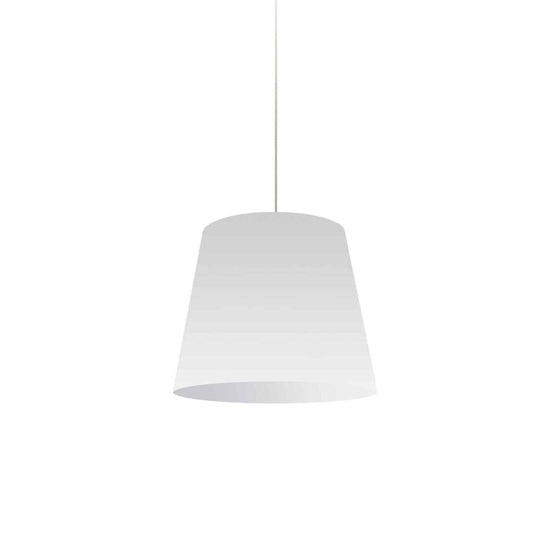Dainolite Oversize Drum 1 Light Pendant Small Small White Shade Lamp|Petit luminaire suspendu de Dainolite avec très grand abat-jour cylindrique blanc et 1 ampoule