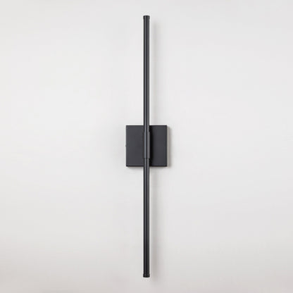 Applique murale LED linéaire moderne à 1 lumière, noire/dorée/nickel, à intensité variable, pour salle de bain.