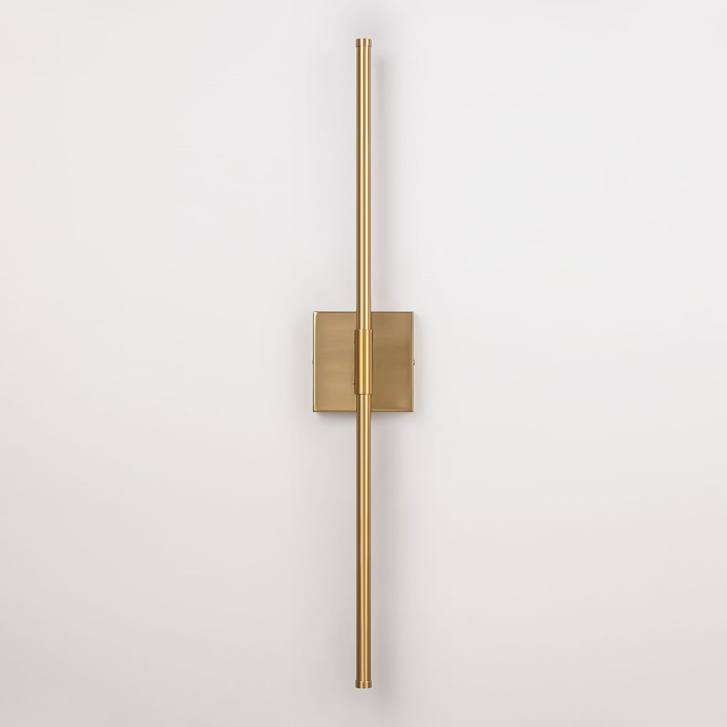 Applique murale LED linéaire moderne à 1 lumière, noire/dorée/nickel, à intensité variable, pour salle de bain.