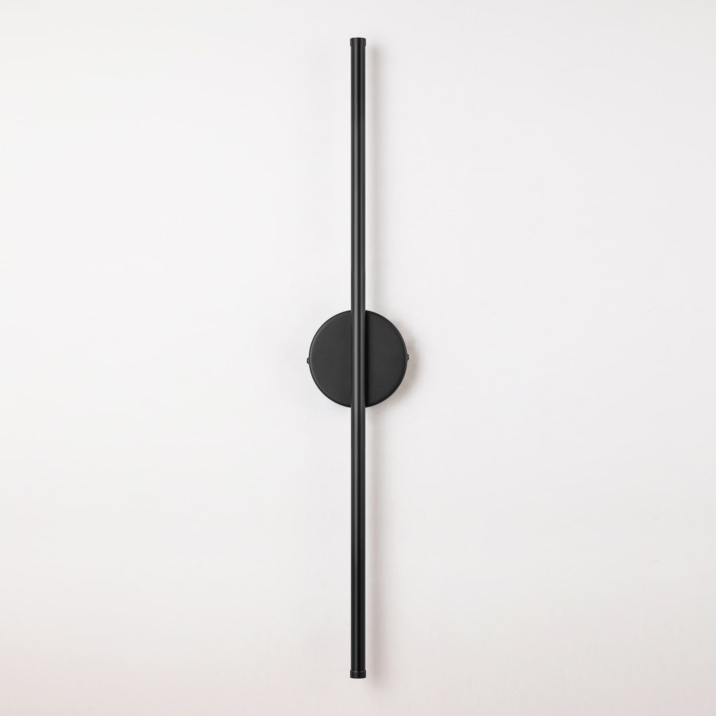 Applique murale LED linéaire moderne à 1 lumière, noire/dorée/nickel, à intensité variable, pour salle de bain.