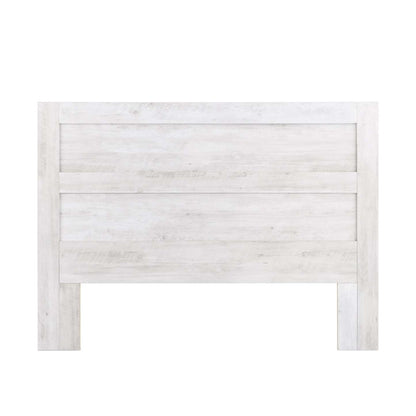Prepac Rustic Ridge Farmhouse Queen Headboard - Washed White|Tête de lit pour grand lit champêtre Rustic Ridge de Prepac - blanc délavé