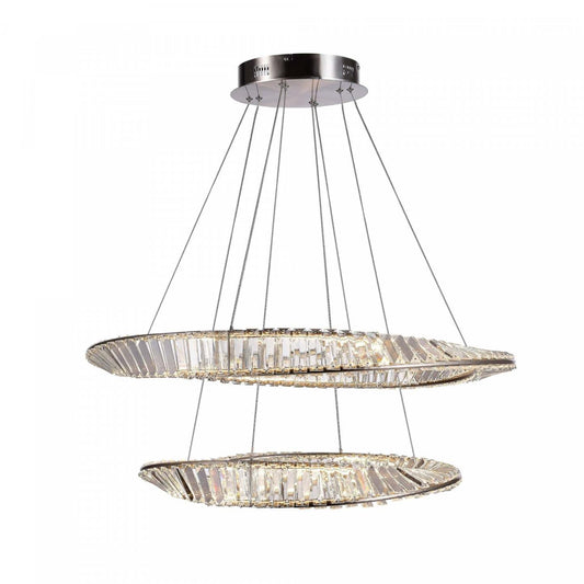 Stella 90 W LED Satin Nickel Chandelier|Lustre Stella nickel satiné à DEL de 90 W|D06HUOA4