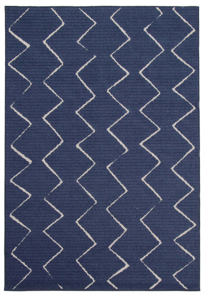 Tapis Kimi Bleu 5'3 x 7'7|Carpette Kimi bleue 5 pi 3 po x 7 pi 7 po|D86FX14X
