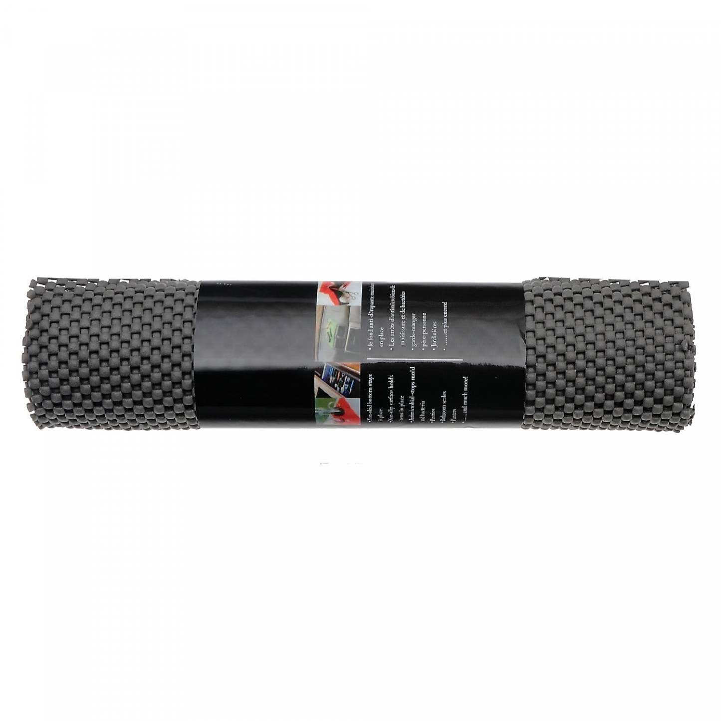 Tapis antidérapant gris froid de 12 po x 59 po en PVC - ensemble de 6 articles de rangement pour la cuisine