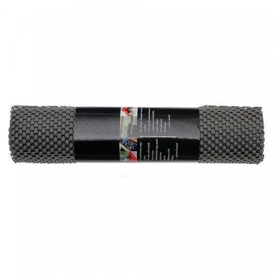 Tapis antidérapant gris froid de 12 po x 59 po en PVC - ensemble de 6 articles de rangement pour la cuisine