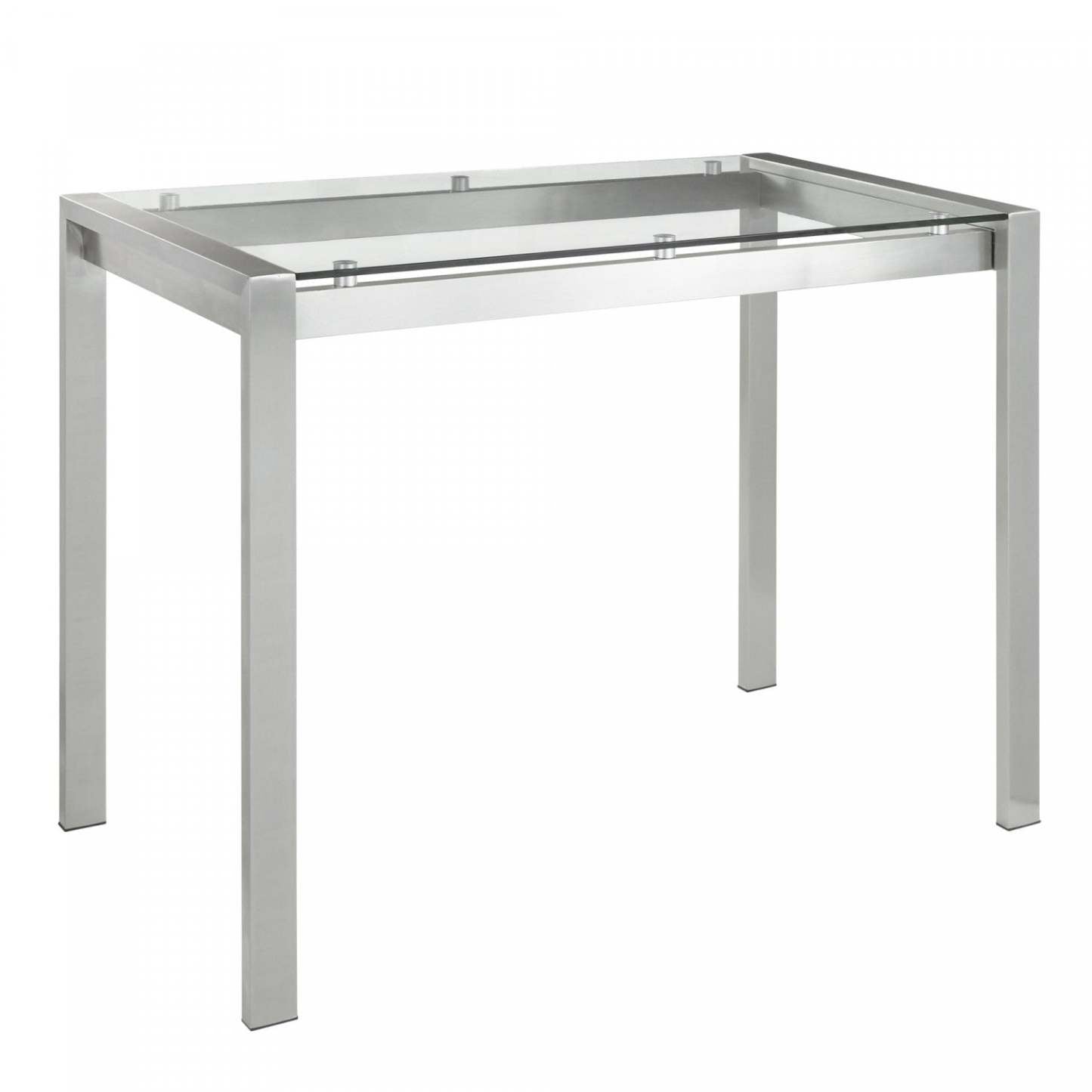 LumiSource Fuji Glass Contemporary Counter-Height Dining Table|Table de salle à manger contemporaine Fuji de hauteur comptoir en verre