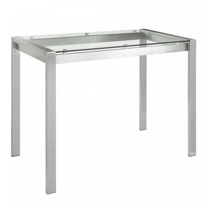 LumiSource Fuji Glass Contemporary Counter-Height Dining Table|Table de salle à manger contemporaine Fuji de hauteur comptoir en verre