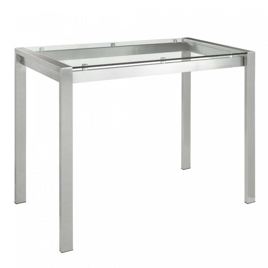 LumiSource Fuji Glass Contemporary Counter-Height Dining Table|Table de salle à manger contemporaine Fuji de hauteur comptoir en verre