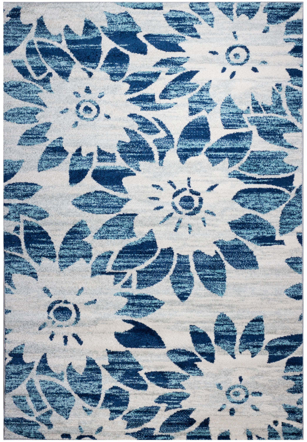 Tapis Roma Bleu Soleil 7x10|Carpette Roma Soleil bleue 7 x 10|D80GERON