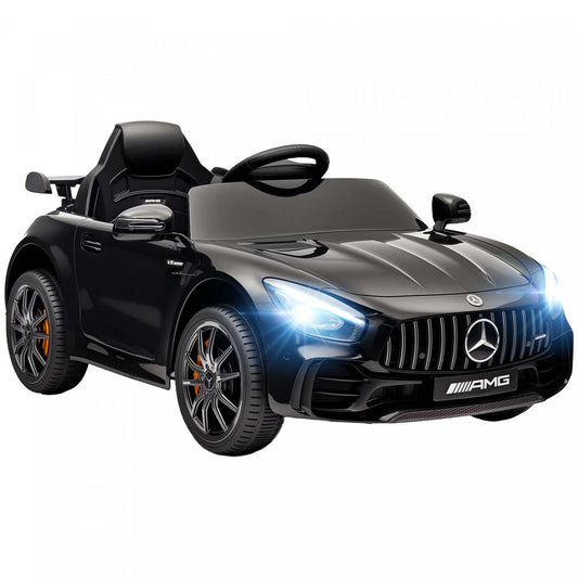 Qaba Voiture Électrique Pour Enfants, Voiture À Pile Sous Licence Mercedes-benz Amg Gtr Avec Télécommande, | Qaba Voiture Électrique Pour Enfants Sous Licence Mercedes-benz Amg Gtr, Alimentée Par Batterie 12 V