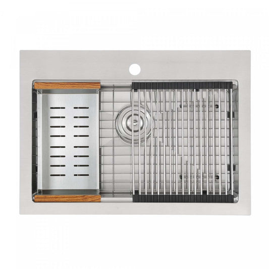 Ancona 28 Drop-In Workstation Kitchen Sink - AN-3127|Évier de cuisine poste de travail encastré Ancona de 28 po - AN-3127|D77GXI7N