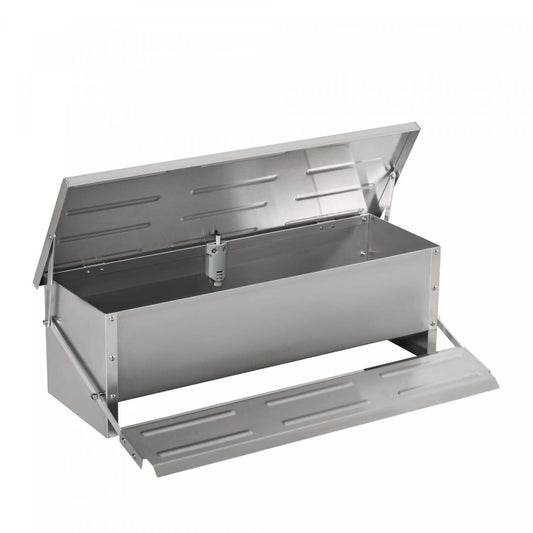 Pawhut Mangeoire Automatique Pour Poulets, Capacité De 22,5 Livres Mangeoire Pour Volailles Avec Treadle Auto-Ouvrant, Résistant Aux Intempéries