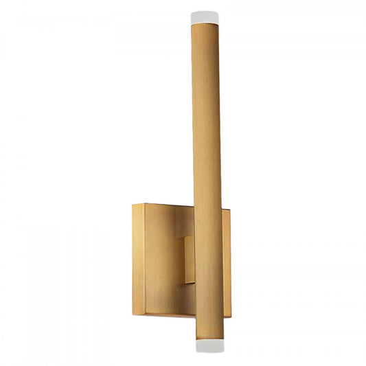 Dainolite Wilson Wall Sconce 10w LED Aged Brass Frosted Acrylique Diffuseur Lampe|Applique murale Wilson de Dainolite en acrylique givré qui diffuse la lumière, avec fini laiton vieilli et ampoule à DEL de 10 W