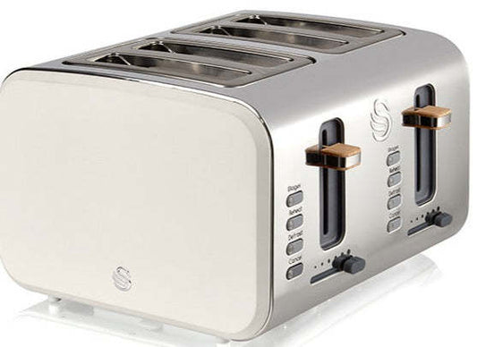 Salton Swan Nordic 4-Slice Toaster - ST14620WHTN|Grille-pain Swan à 4 tranches de style nordique - ST14620WHTN