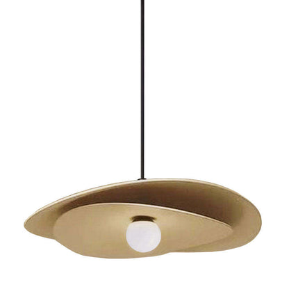 Dainolite Paven LED Suspension 12w Aged Brass Lampe|Luminaire suspendu Paven de Dainolite avec fini laiton vieilli et ampoule à DEL de 12 W