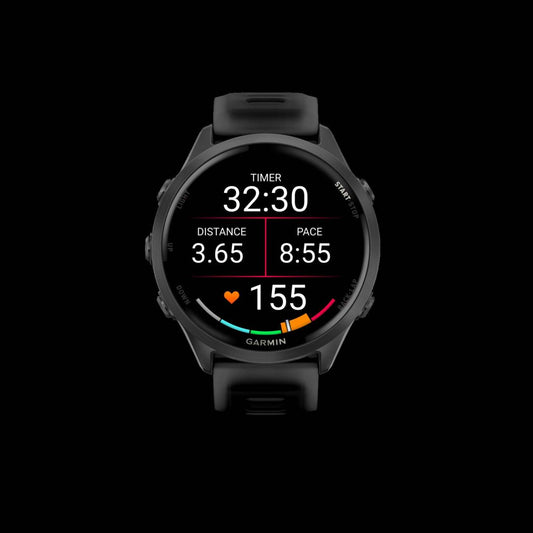 Garmin Forerunner 570 Montre Intelligente 47mm, Amoled, Aluminium Gris Ardoise, Noir, Suivi de Fitness GPS, Course, Triathlon, Batterie de 11 jours