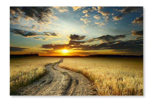 Cadre mural et panneau en tissu Road 28x42 | Road 28 po x 42 po : Cadre d'art mural et panneau de tissu | D44GNAU8