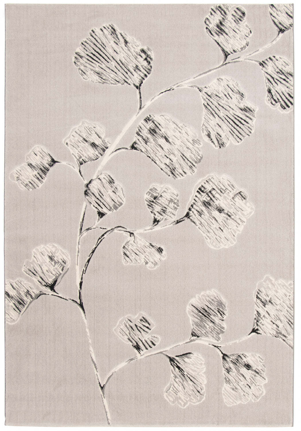 Tapis Ameeka Gris 5'3 x 7'7|Carpette Ameeka grise 5 pi 3 po x 7 pi 7 po|D86FAUCS