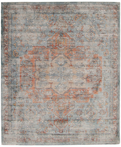 Tapis Baina Heriz Bleu - 6'7 x 9'10|Carpette Baina Heriz bleu - 6 pi 7 pox 9 pi 10 po| D296M342