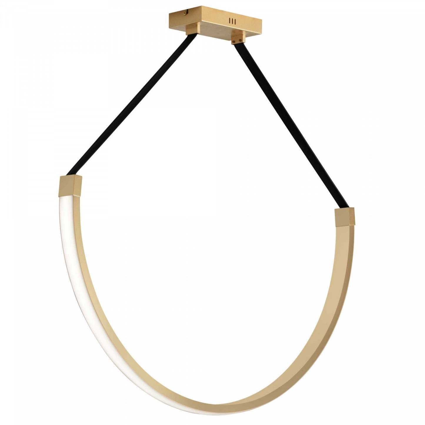 Dainolite Regan LED Suspension 50w Laiton Vieilli Blanc Silicone Diffuseur Lampe|Luminaire suspendu Regan de Dainolite en silicone blanc qui diffuse la lumière, avec fini laiton vieilli et ampoule à DEL de 50 W