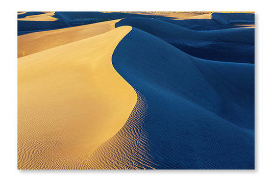 Dune de sable dans le désert 28 x 42 po : Cadre d'art mural et panneau de tissu | D44G50XP