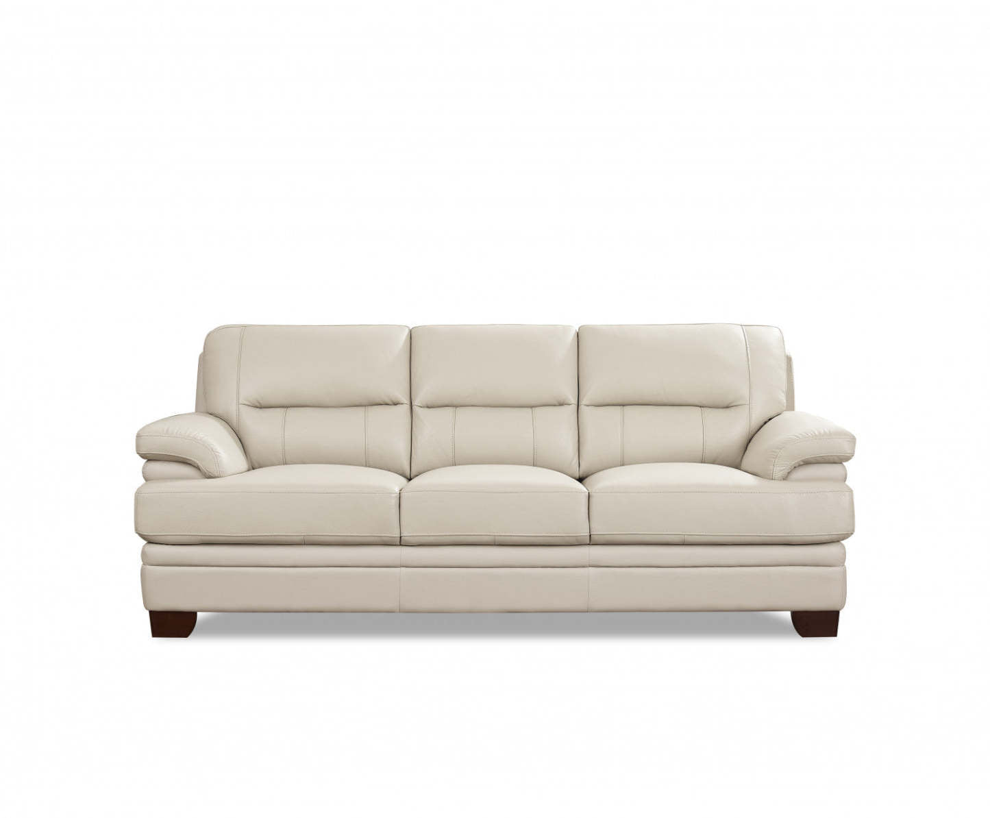 Hydeline Luxor Sofa en cuir – Vanille