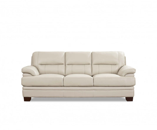 Hydeline Luxor Sofa en cuir – Vanille