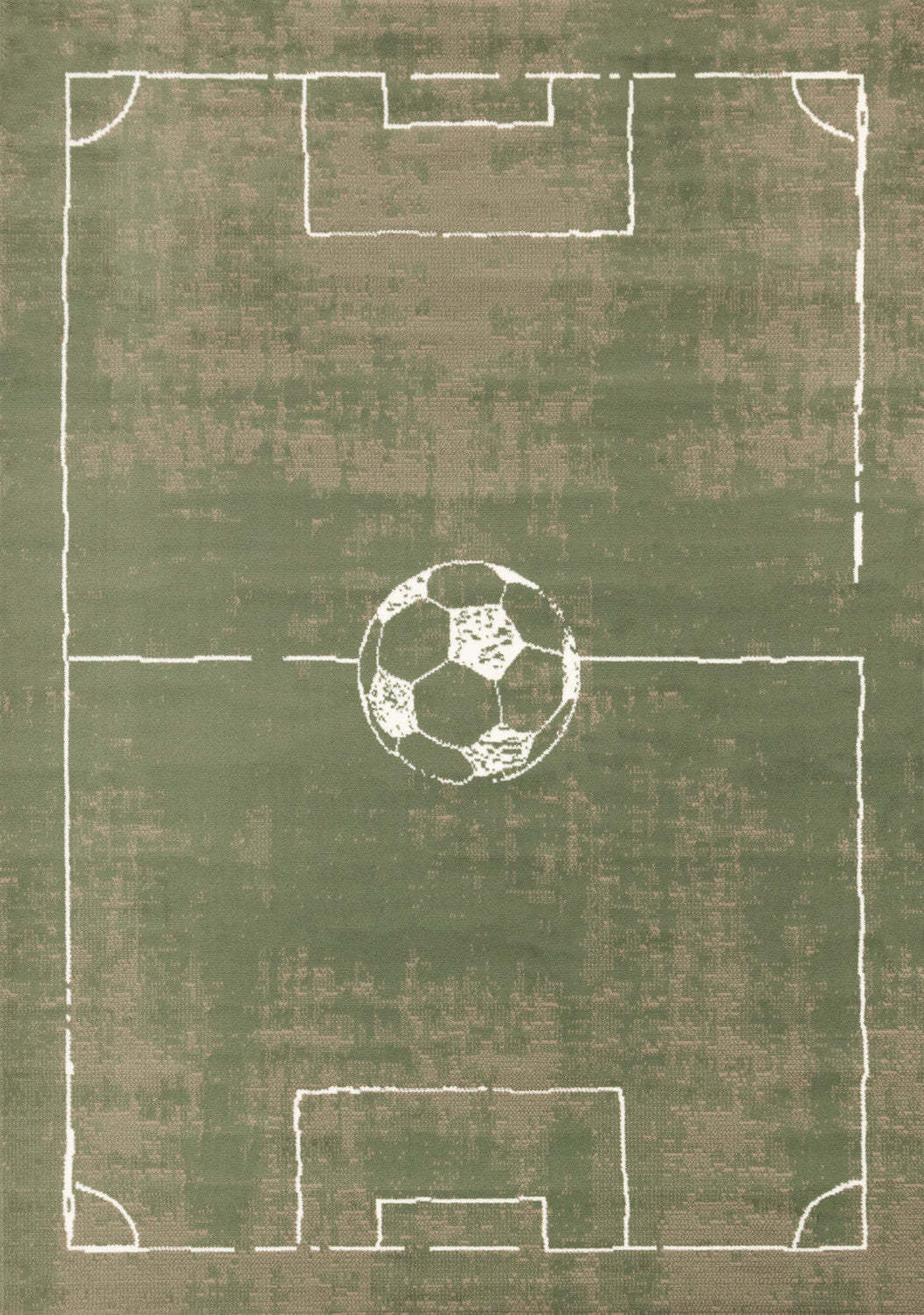 Forte Kids Soccer Playing Field Area Rug - 3'11 x 5'7|Carpette Forte à motif de terrain de soccer pour enfants - 3 pi 11 po x 5 pi 7 po