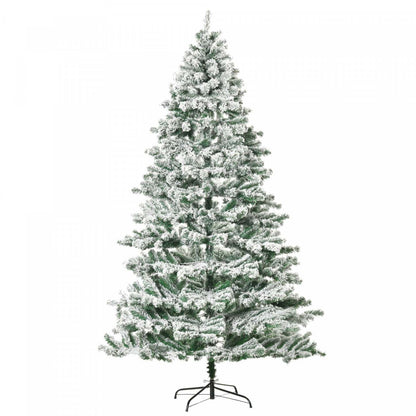 Homcom Arbre De Noel Floqué De Neige Artificielle De 7 Pieds Avec 1083 Pointes De Branche