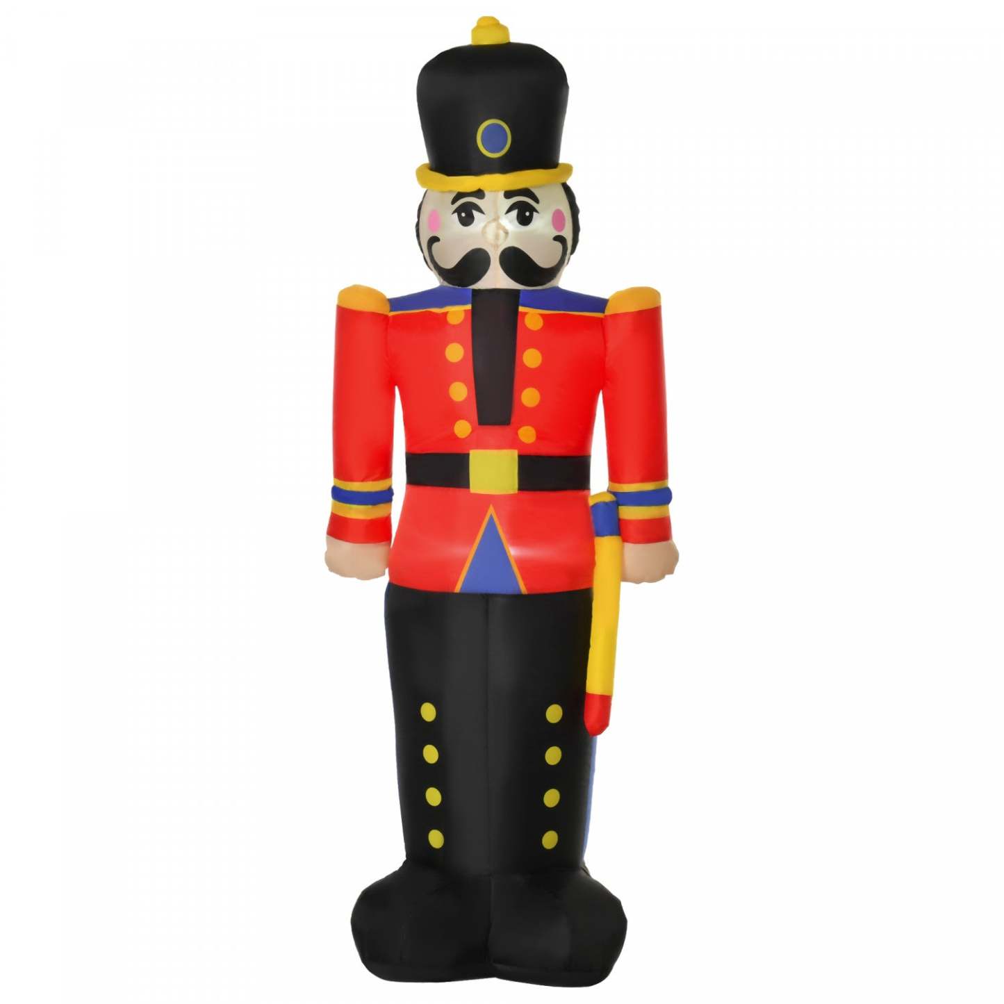 Homcom 6ft Casse-Noisette Toy Soldier Gonflable Décoration de Noël|Homcom Casse-noisette de Noël gonflable