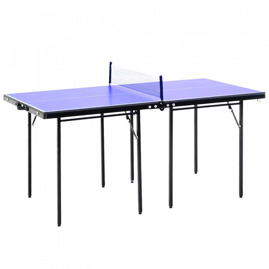 Table de ping-pong pliante Soozier, table de tennis de table portable avec poignées