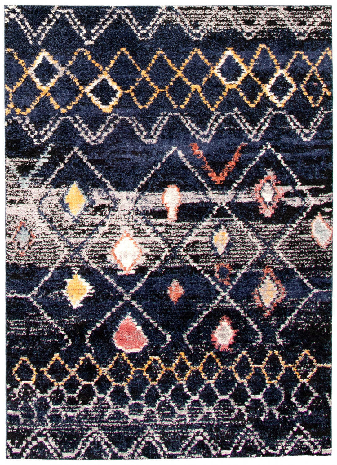 Tapis Makondo Classic bleu marine - 201 x 290 cm | D29HYB2M