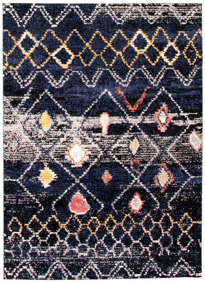 Tapis Makondo Classic bleu marine - 201 x 290 cm | D29HYB2M